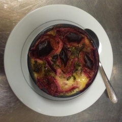 Clafoutis aux fruits de saison  7 € - Au Babylone 